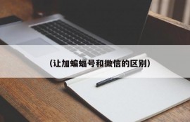 （让加蝙蝠号和微信的区别）