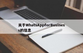 关于WhatsAppforBusiness的信息